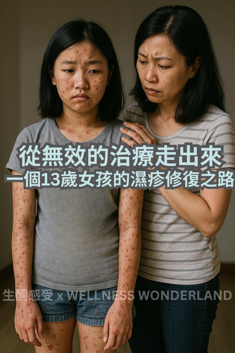 一個13歲女孩的濕疹修復之路，從無效的治療走出來