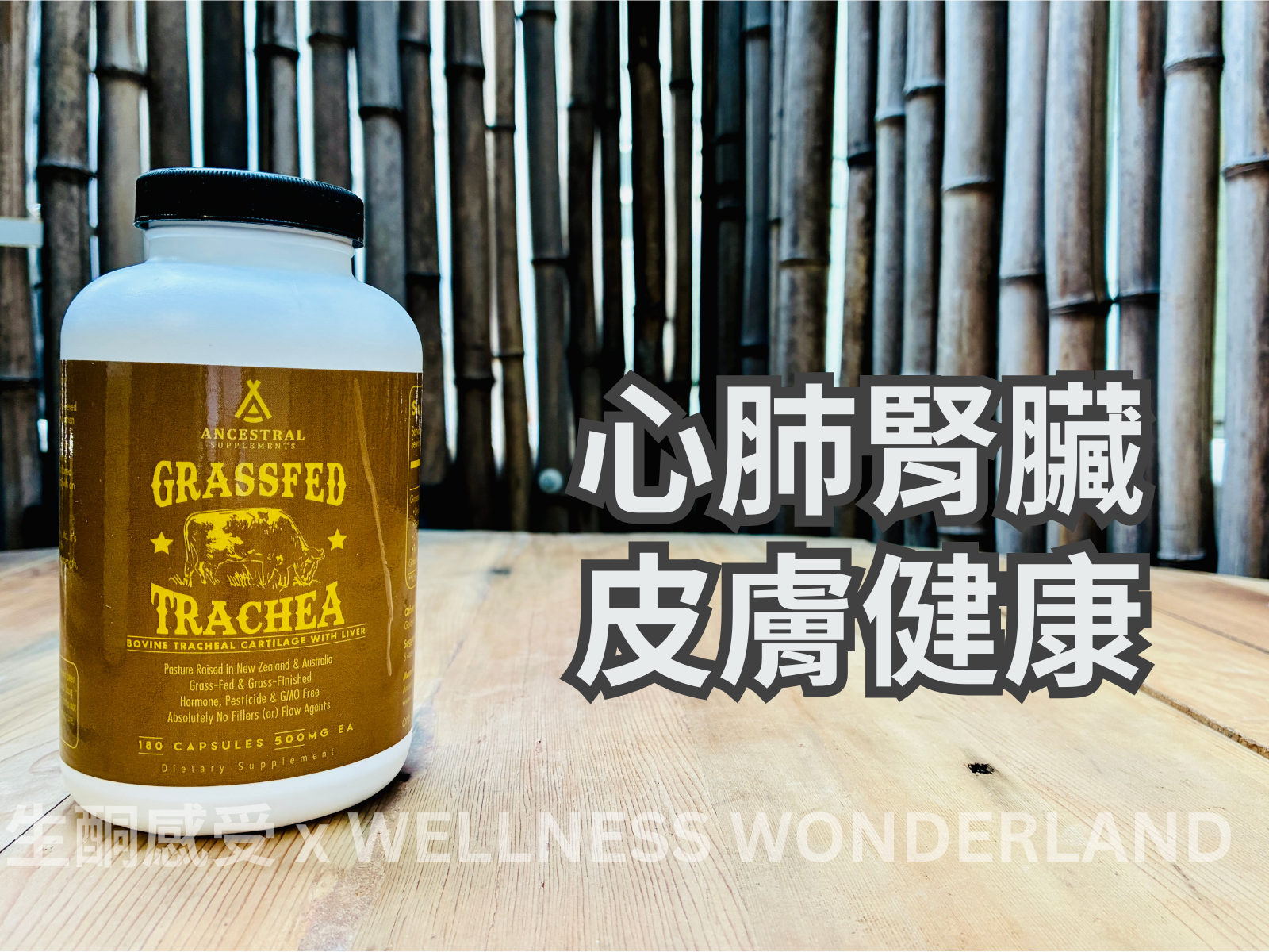 美國 Ancestral Supplements<BR>Grass-Fed Trachea 草飼牛氣管軟骨