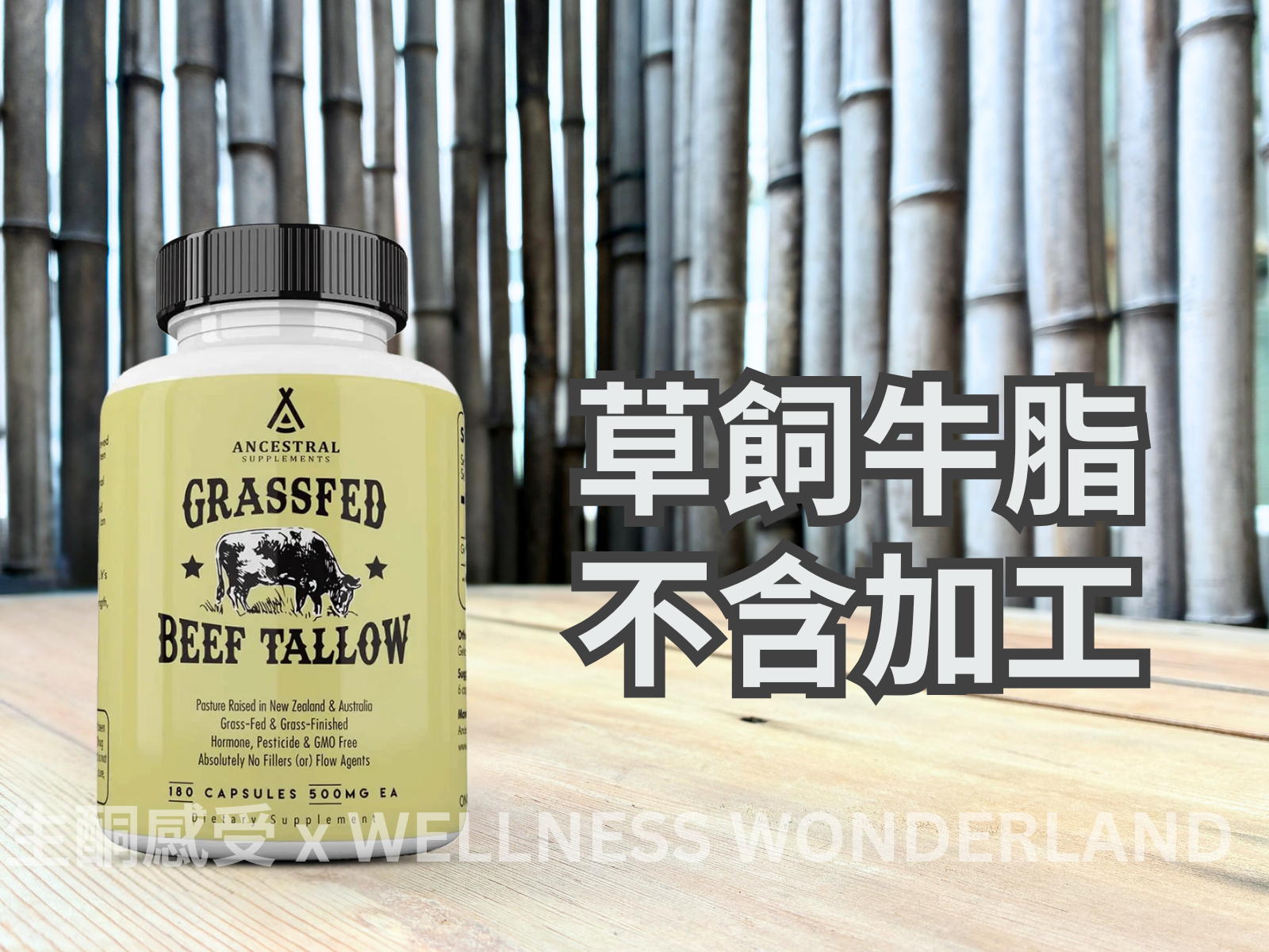 美國 Ancestral Supplements<BR>Grass Fed Beef Tallow 草飼牛脂