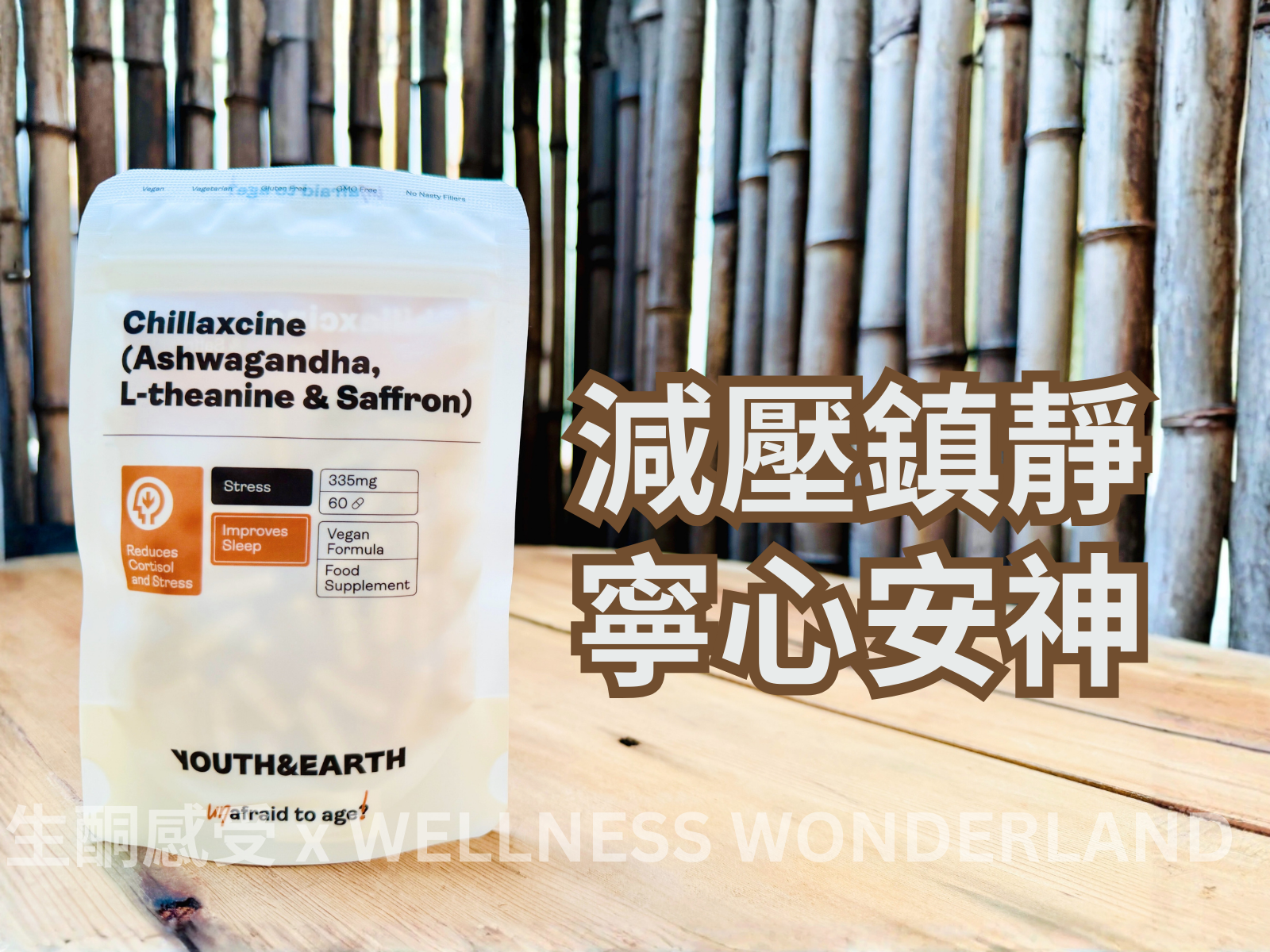 英國 Youth & Earth<BR>CHILLAXCINE 減壓補充劑