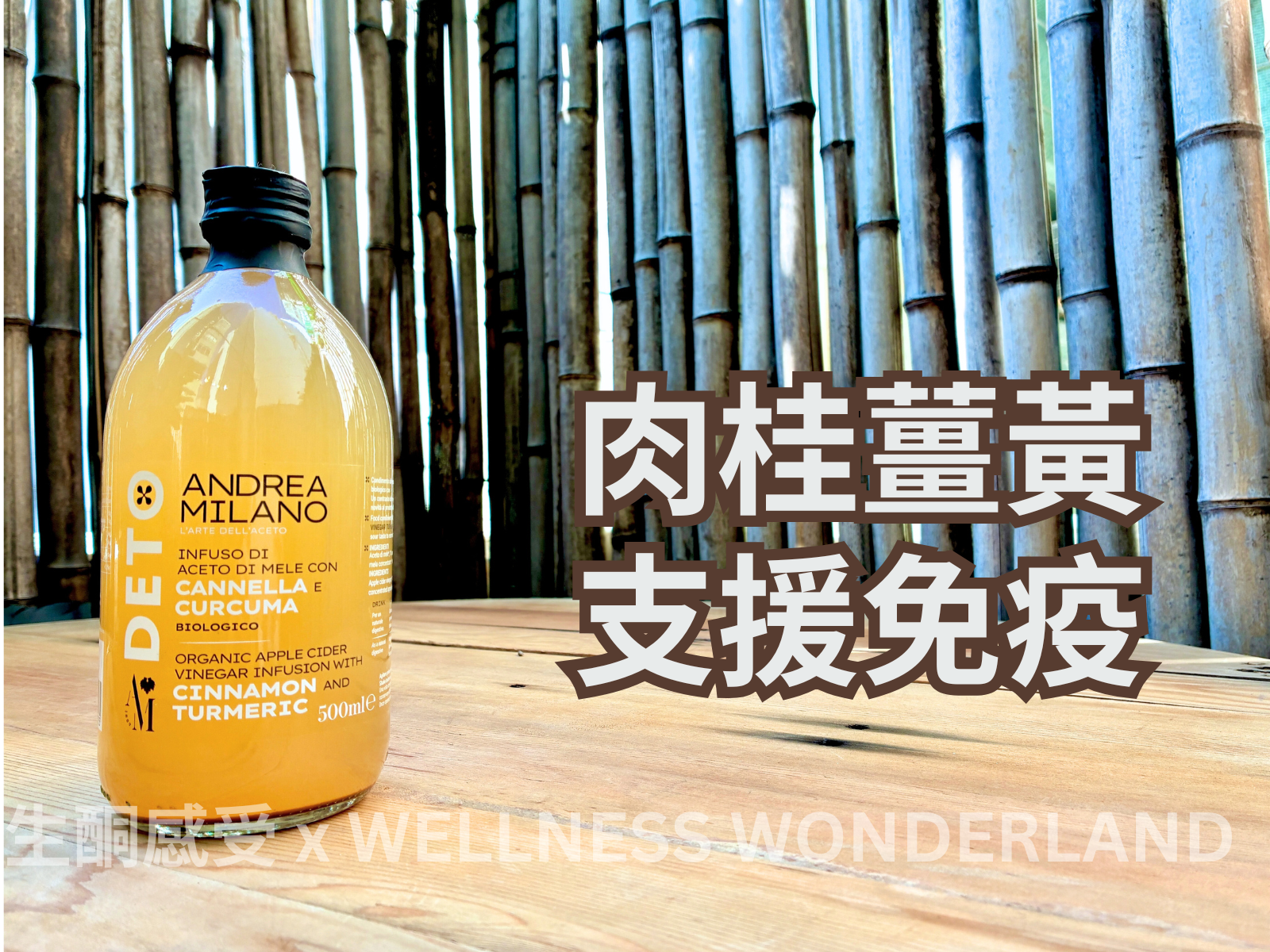 意大利 Andrea Milano<BR>Apple Cider Vinegar - Cinnamon Turmeric 蘋果醋－肉桂薑黃