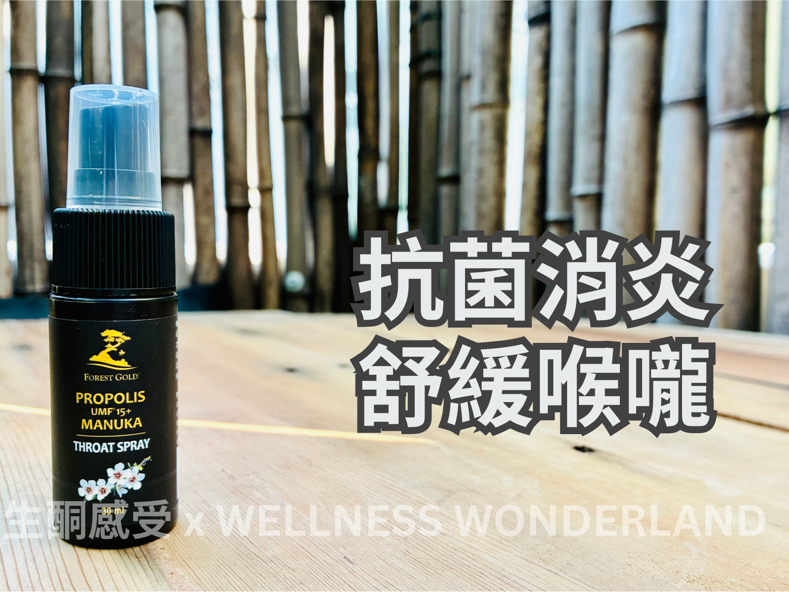 新西蘭 Forest Gold<BR>Manuka UMF 15+ Propolis Spray  麥盧卡蜂膠噴劑 UMF 15+