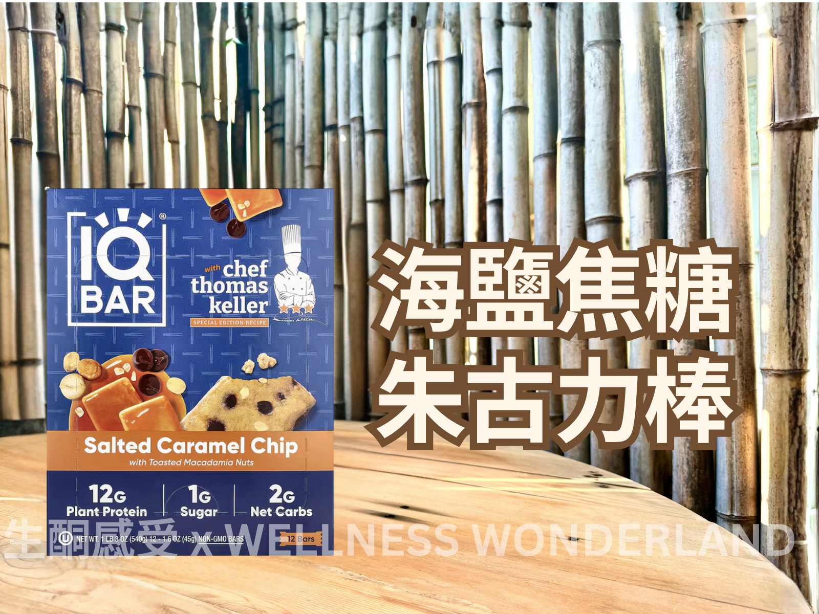 美國 IQ BAR<BR>Salted Caramel Chip 海鹽焦糖脆片