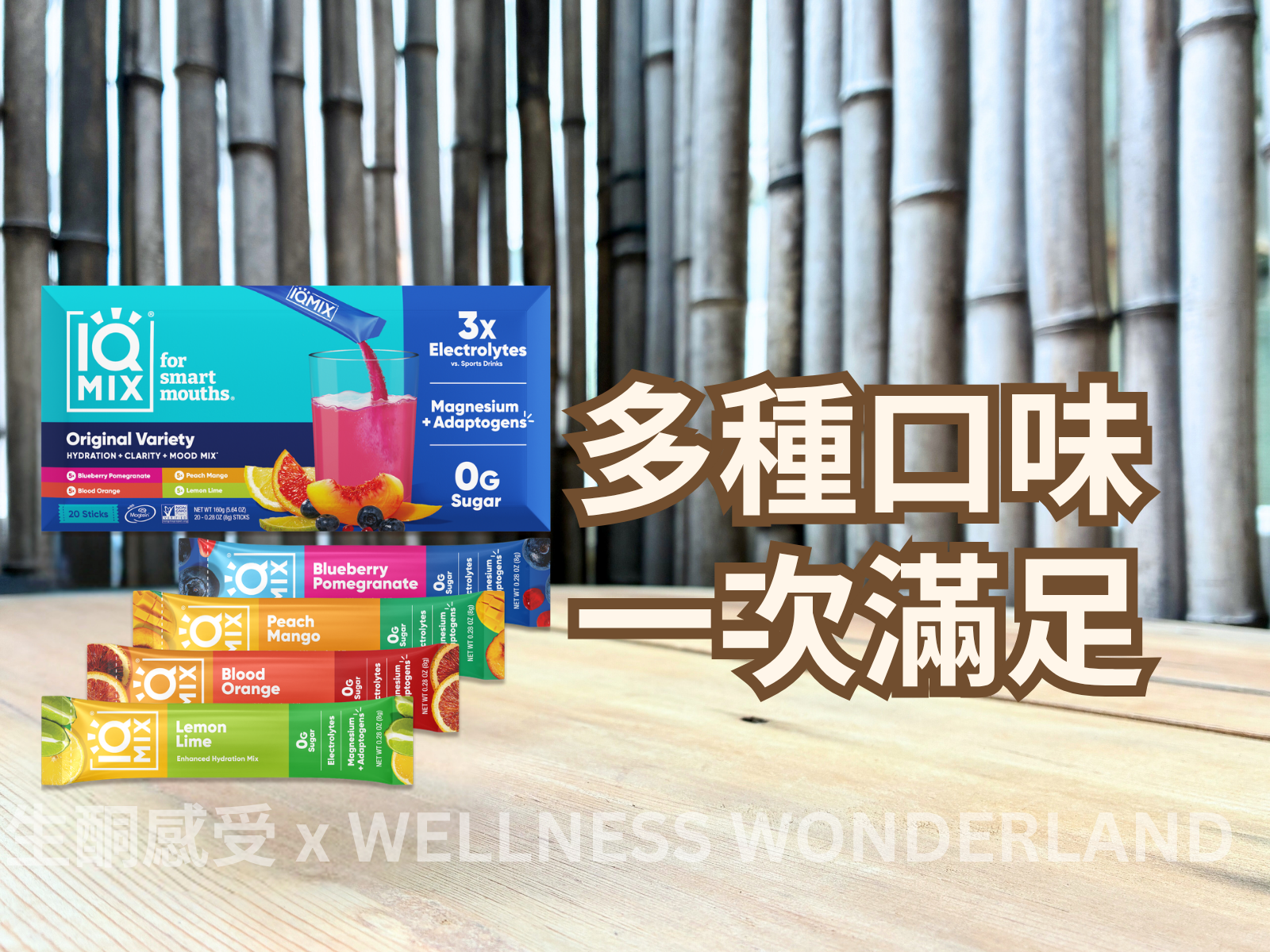 美國 IQ Mix 20 Sticks 版<BR>Variety Pack 綜合口味裝