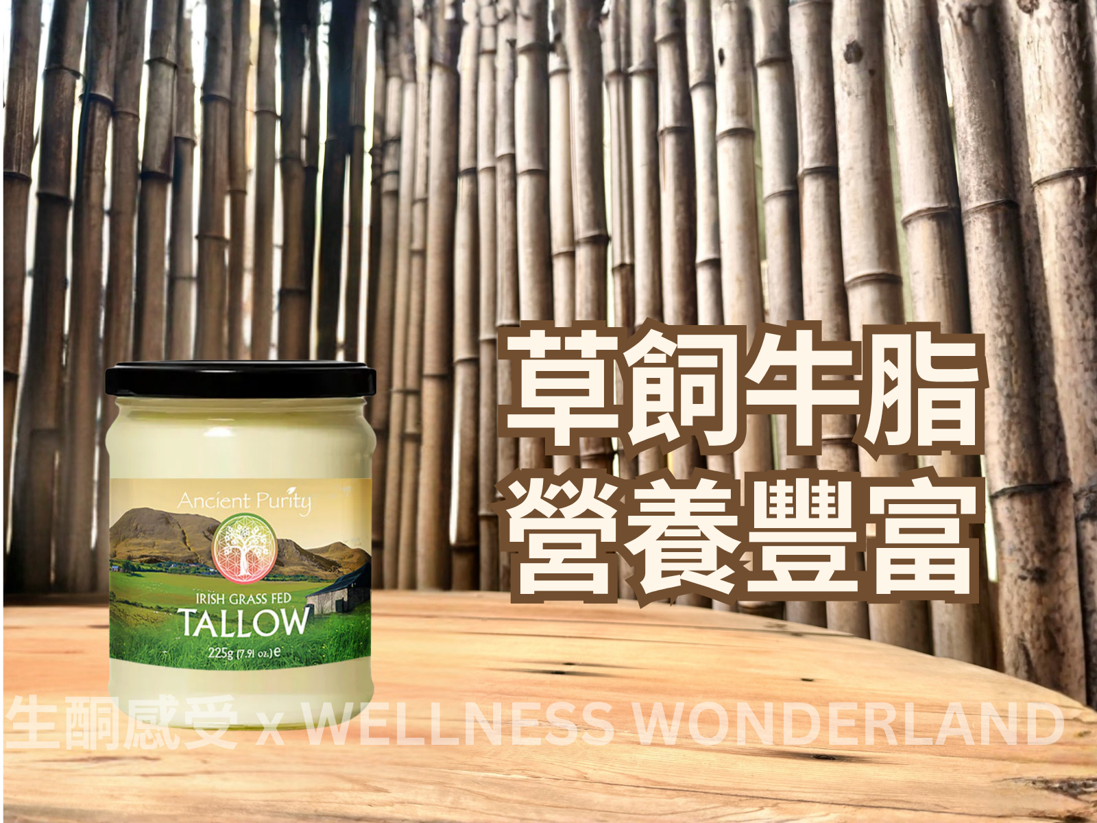 英國 Ancient Purity<BR>Irish Grass Fed Tallow愛爾蘭草飼牛脂