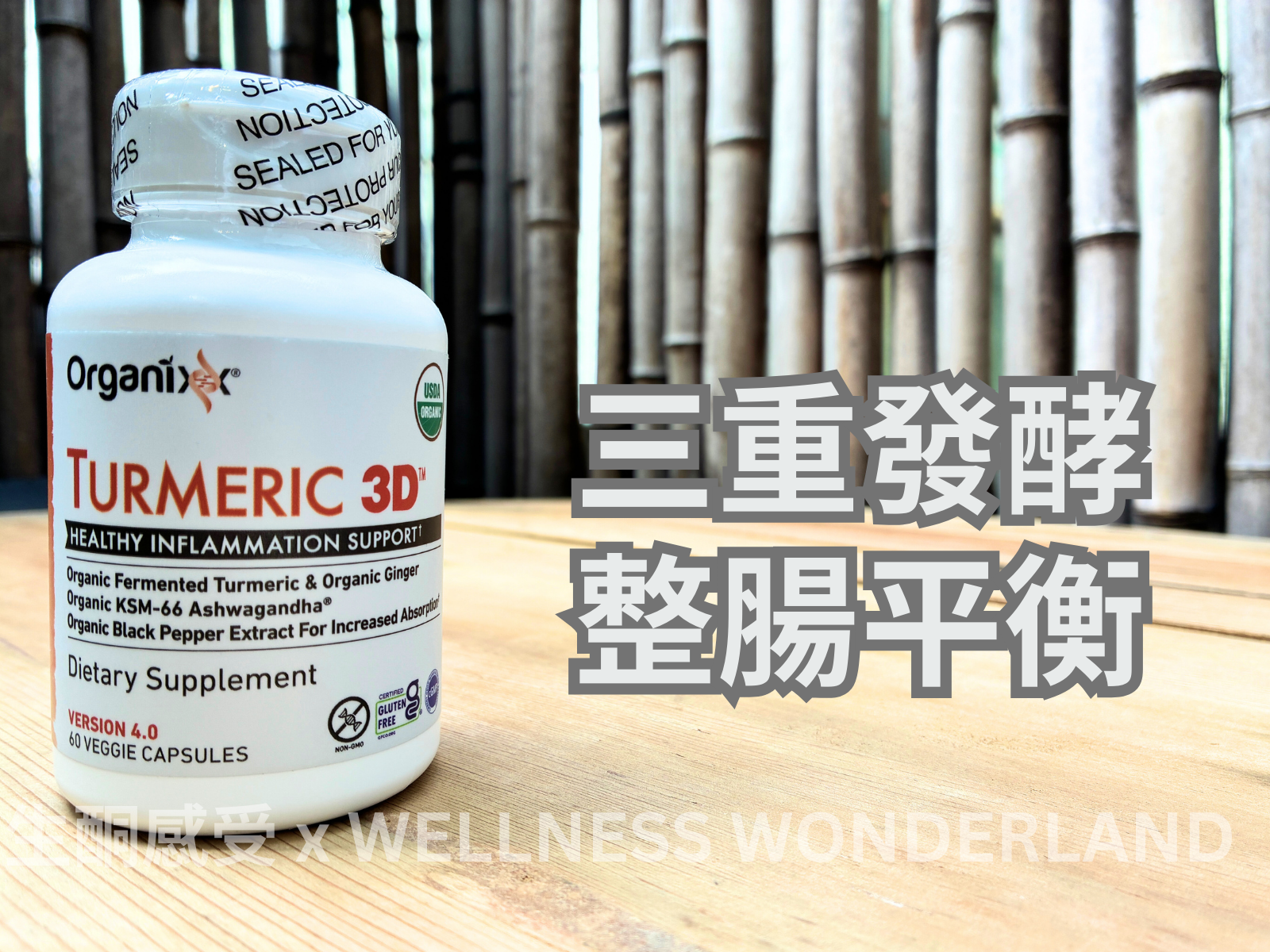 美國 Organixx - Turmeric 3D 三重發酵薑黃素